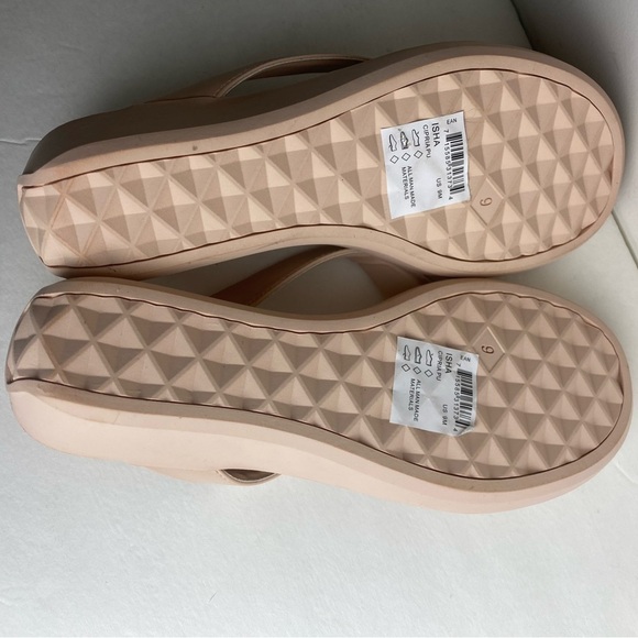 Aerosoles Womens Isha Pink thong Wedge Slides Thong Sandals Shoes size9 - Picture 5 of 6